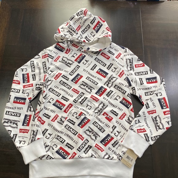 Boys Levi's Fleece Batwing Pullover Hoodie - Picture 2 of 16